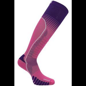 Eurosock Women's Ski Silver Supreme Sock Pink/Purple